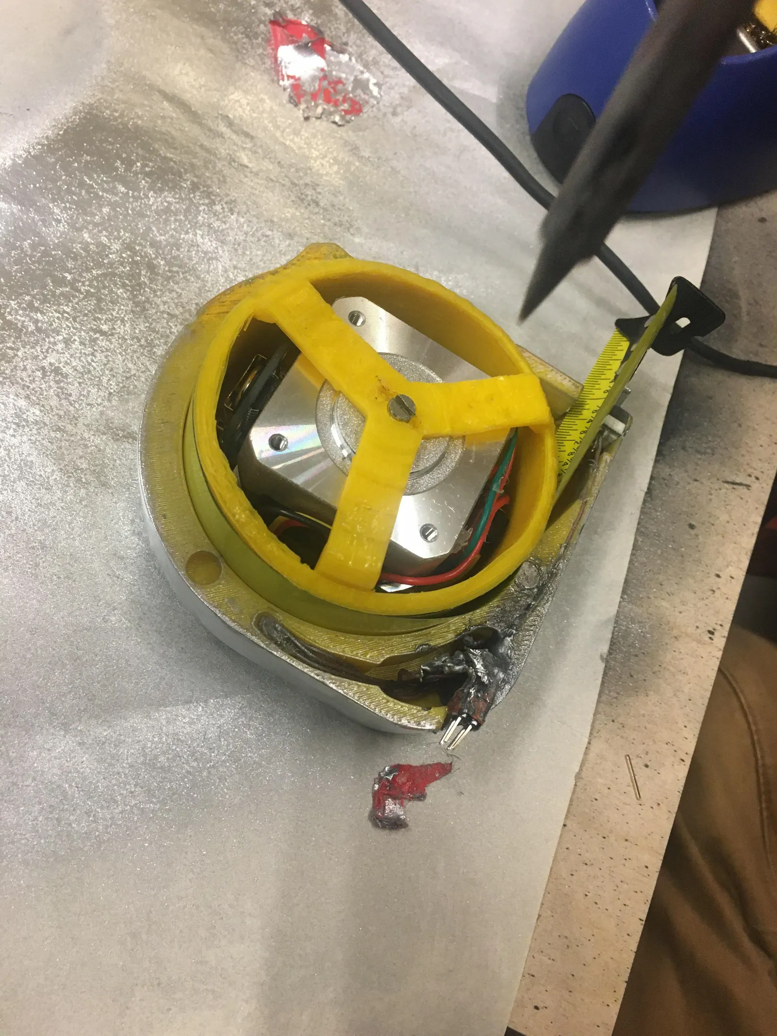 Assembling the final case.