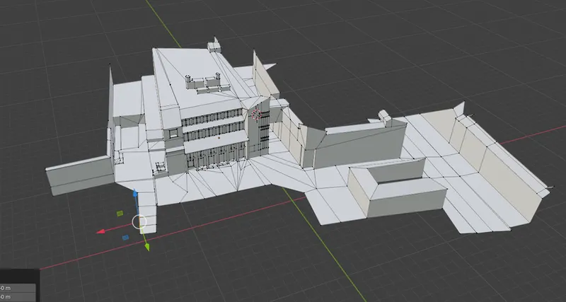 In progress rebuild of the buildings / terrain.