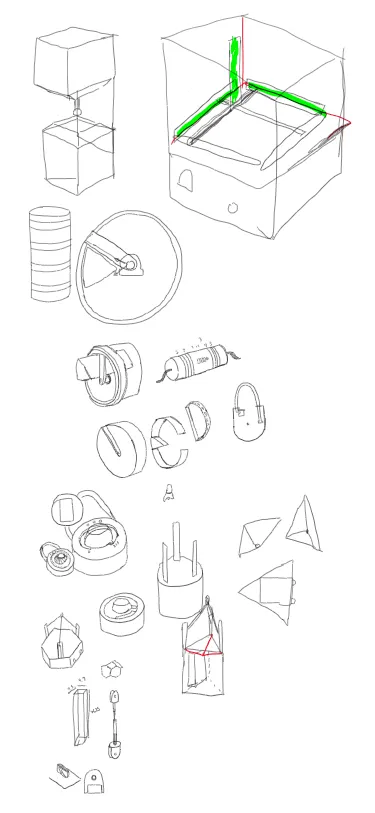 Idea sketches.