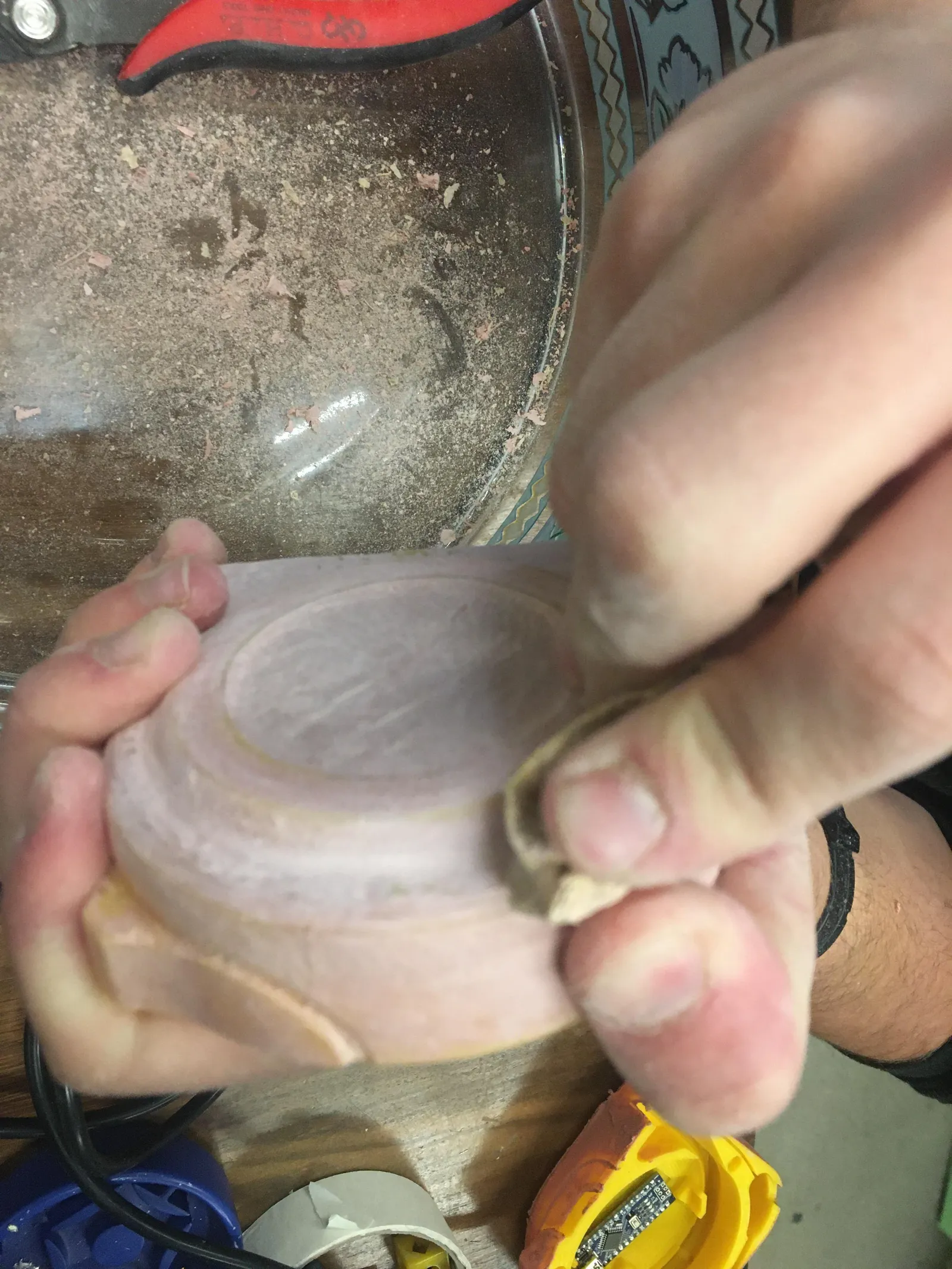 More sanding...